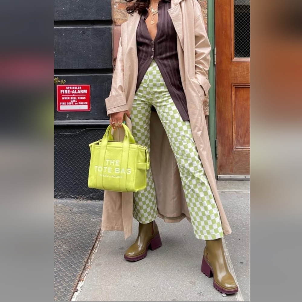 Chloe Green And Brown Betty Rain Boots